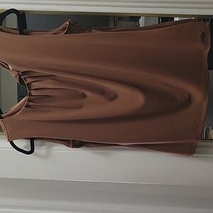 Calvin Klein Brown Sleeveless Blouse